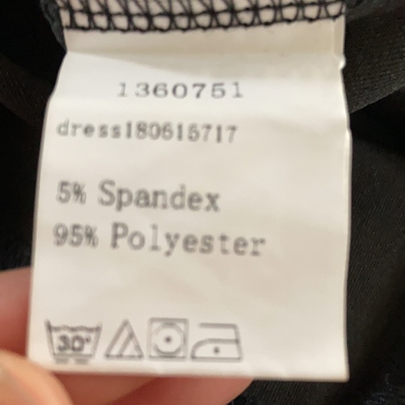 🔅host pick🔅Vintage SHEIN pencil dress with sheer netted flower Sleeves SIZE 10 - Picture 6 of 6